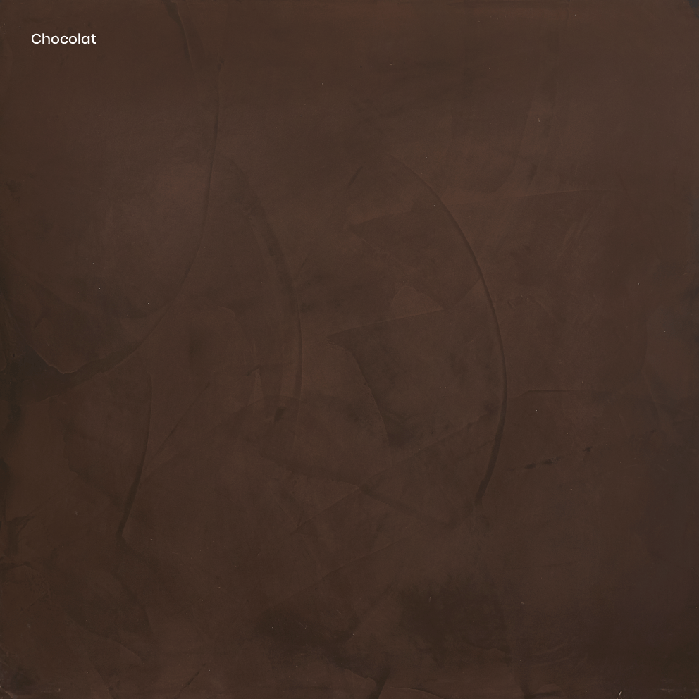Italian Polished Plaster (also referred to as Stucco, Venetian Plaster or Marmorino) Chocolat